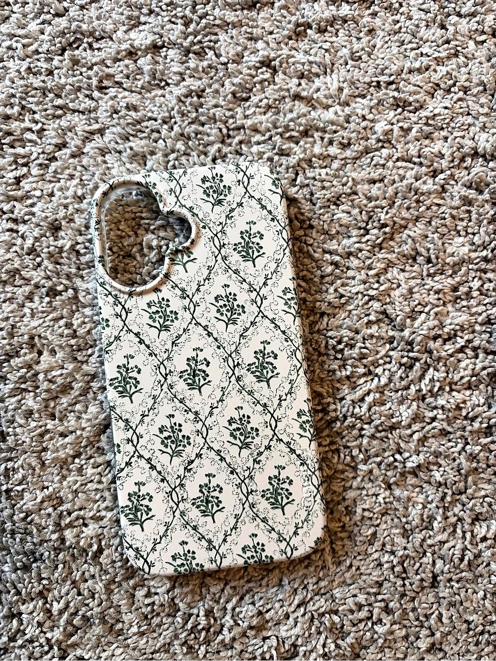 iPhone 16 Casely Sage Garden Green Floral Phone Case Green